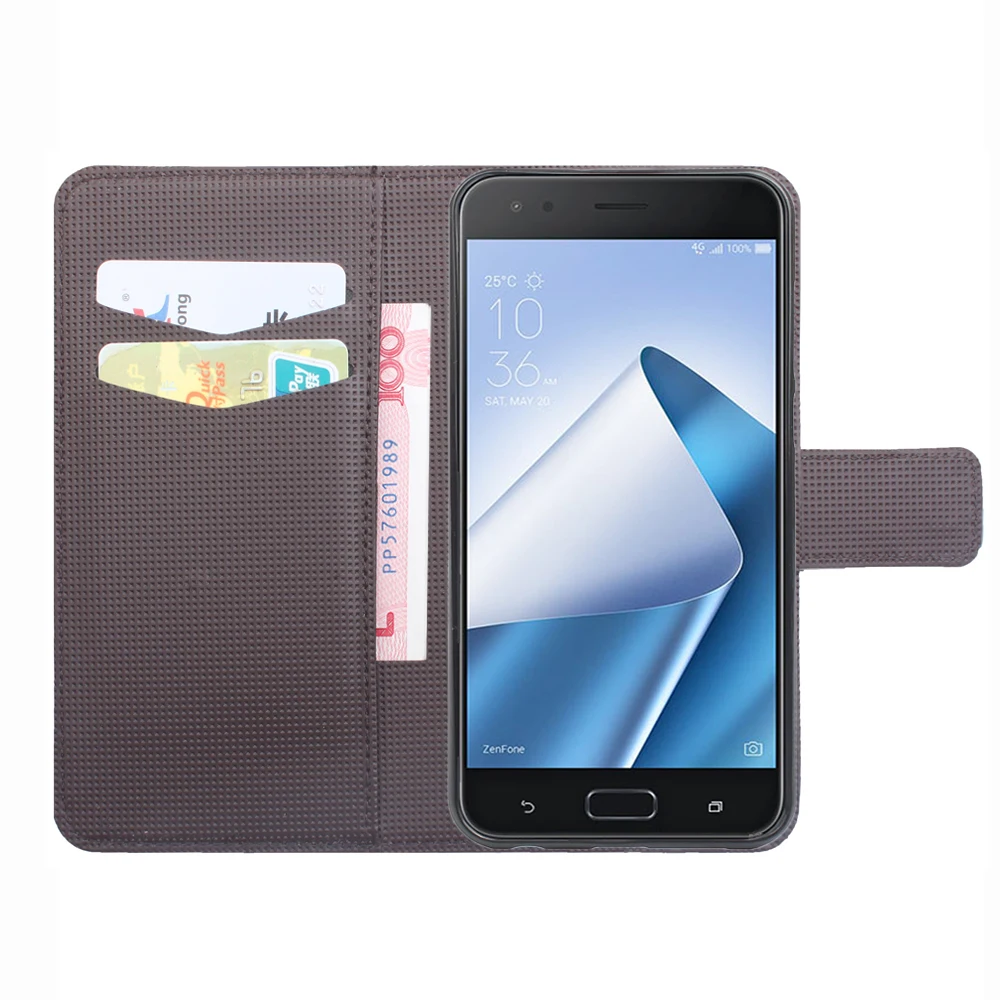 HongBaiwei для ASUS ZE554KL 5 дюймов Чехол кошелек стиль Модный тисненый флип чехол Asus ZenFone 4