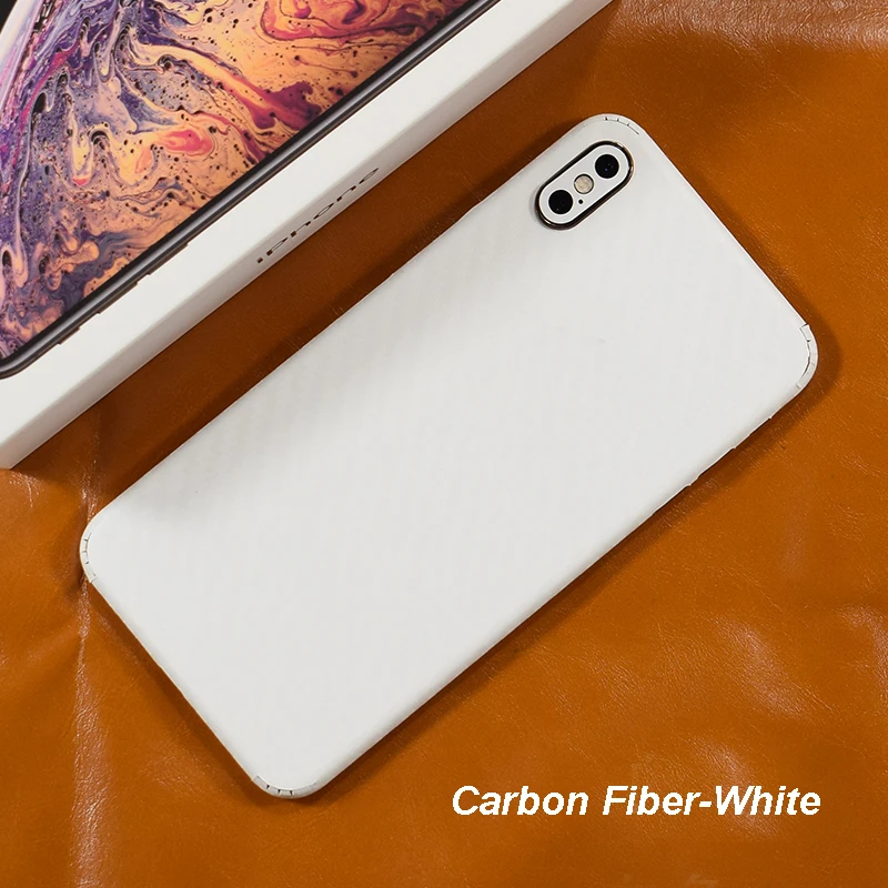 3D карбоновая пленка для телефона наклейка для iPhone XS MAX XR X 8 Plus 7 6 6S Plus прозрачная задняя наклейка