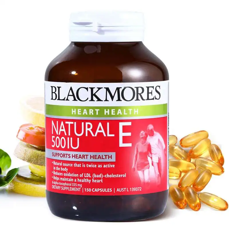

Australia BM Natural VitaminE 500IU 150Capsules Fat-soluble Antioxidant Free Radical Scavenger maintains Women Skin Heart health
