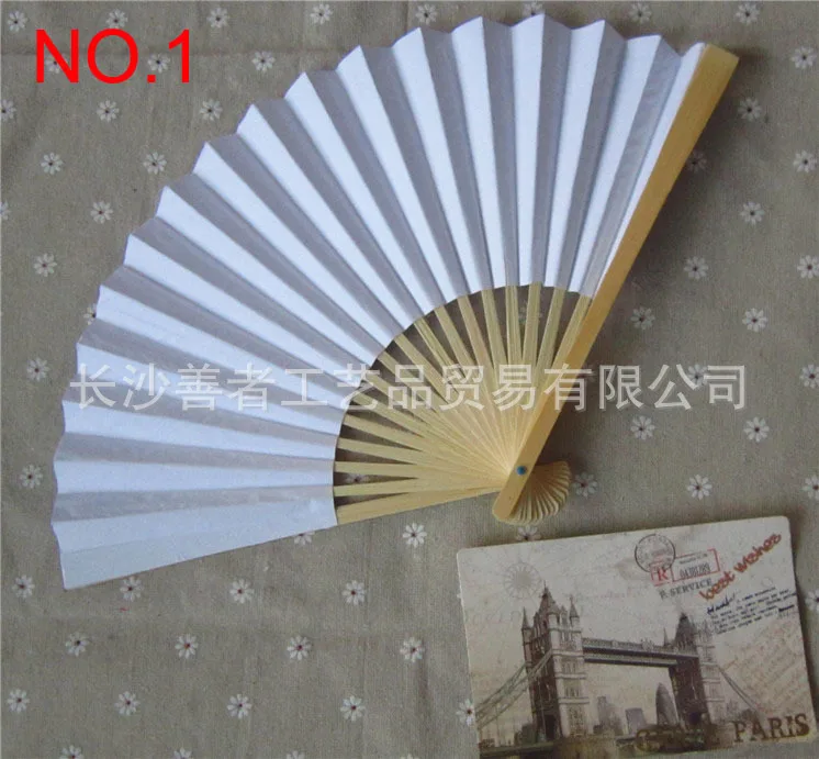 

120 PCS/LOT Wedding Paper Fan,Bride Hand Fan with bamboo ribs Craft Fan wedding bridal shower favor party giftf free shipping