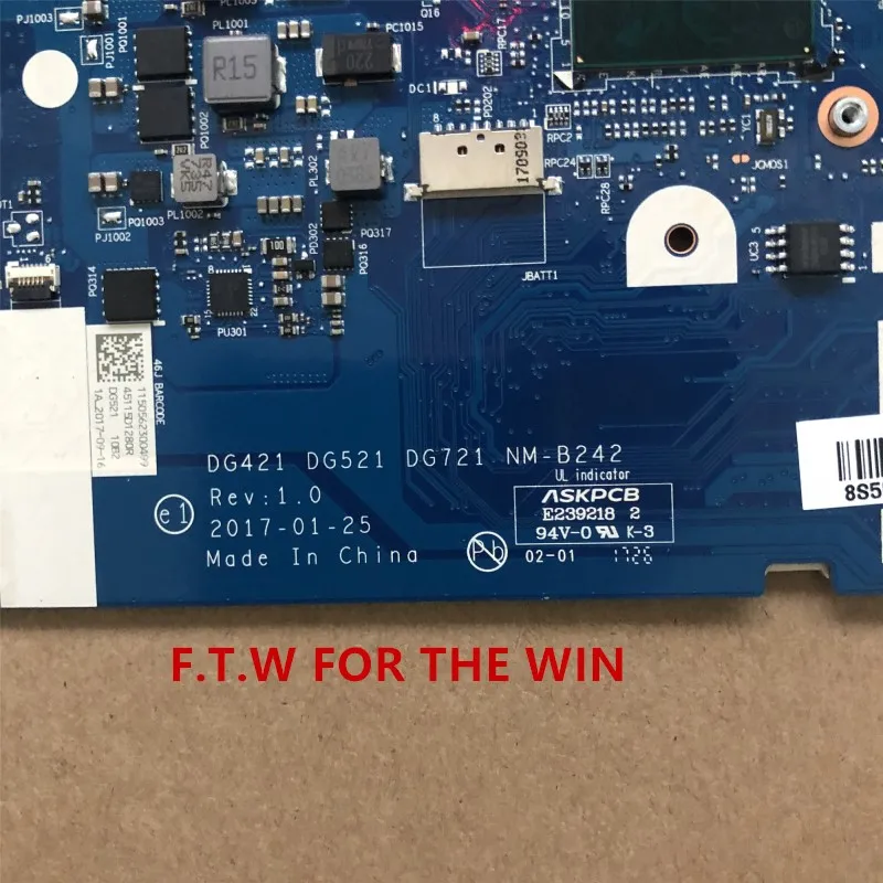 Günstig MB 5B20N86293 Para Lenovo 320-15IKB Laptop Motherboard RAM 4G CPU 4415U NM-B242 100% Probado