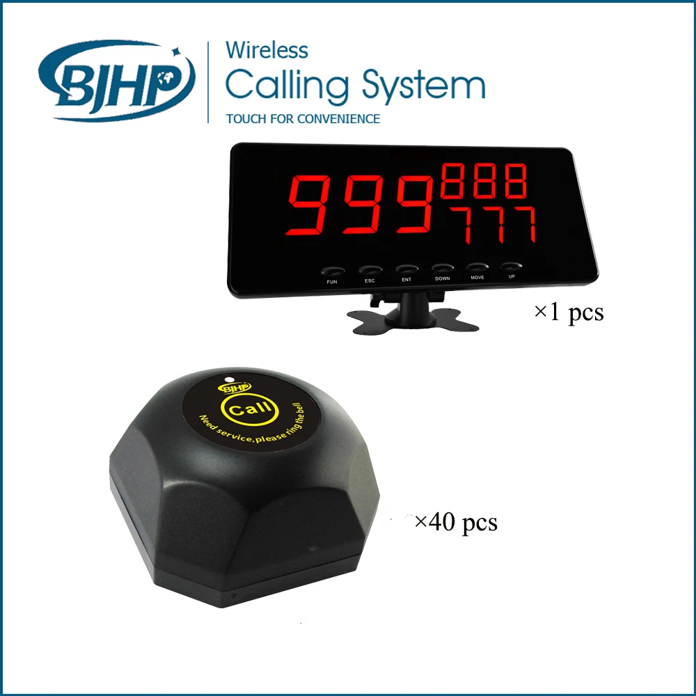 Электронный беспроводной звонок с 40 колокольчиками 1 дисплей|wireless calling bell|restaurant