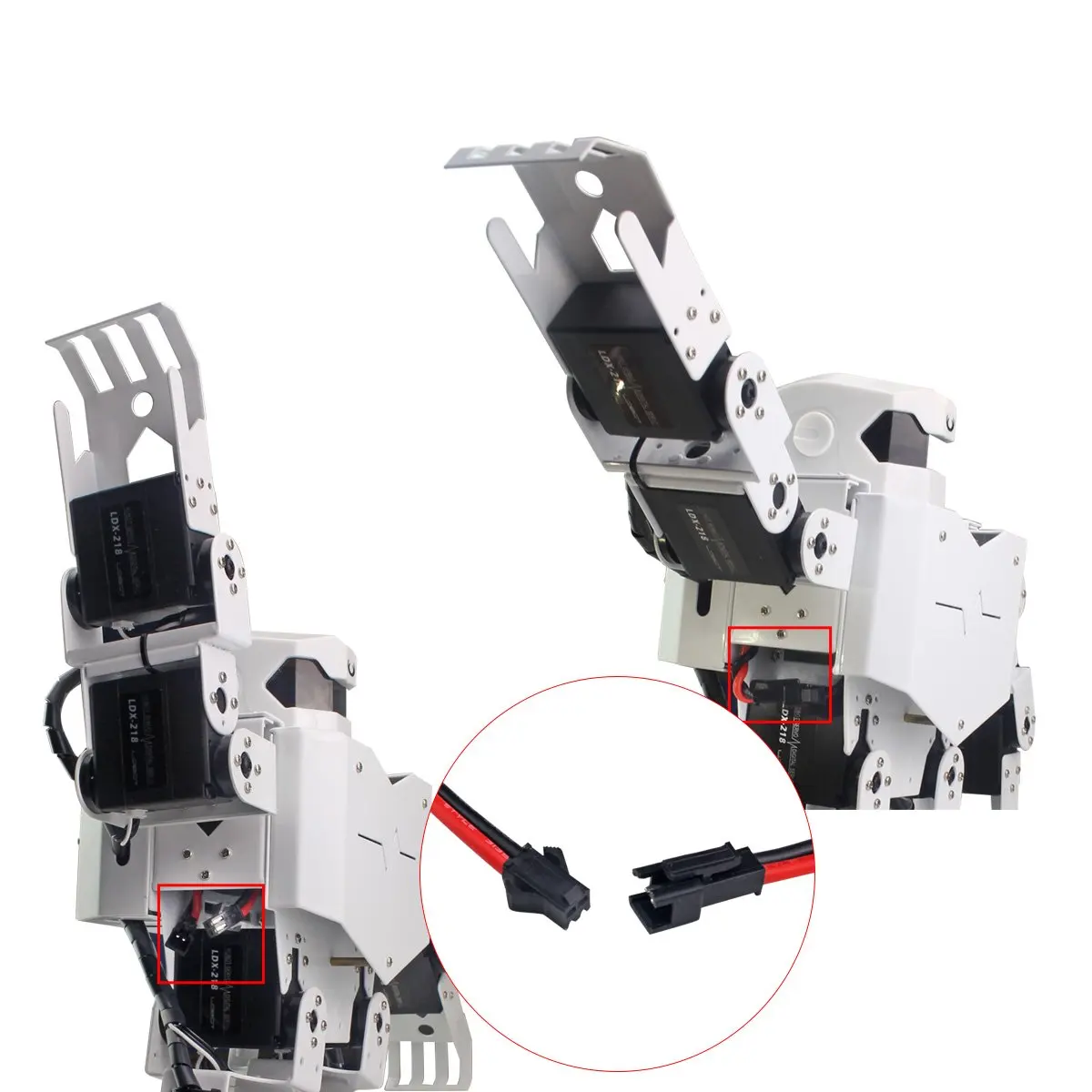 LewanSoul H3S 16DOF Biped Humanoid Robot Kit с бесплатным приложением MP3 модуль детальный видео учебник поддержка Синг танец(собранный