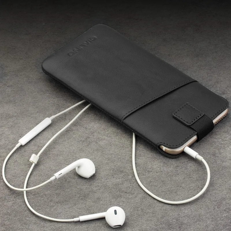 Qialino Universal Bag for Mobile Phone Leather Pouch Quality Case Multi-size Optional Bags | Мобильные телефоны и