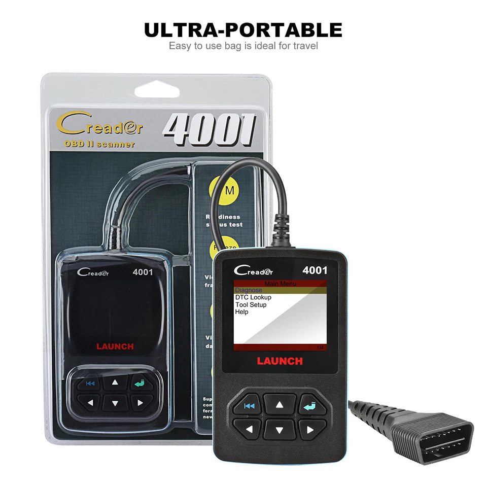 2017 CR 4001 DIY Launch CReader OBDII/EOBD автоматический диагностический инструмент для