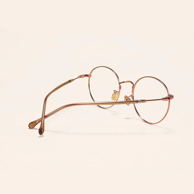 

KESMALL Fashioin Anti Blue Prescription Glasses Women Men Alloy Frame Eyewear Clear Lens Retro Reading Myopia Eyeglasses YJ1128P