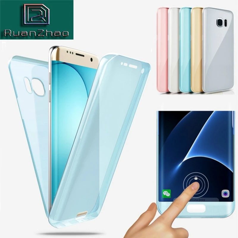 360 Full body Cases For Samsung Galaxy S9 S8 A8 Plus 2018 S6 S7 Edge A3 A5 A7 2016 J3 J5 Pro J7 2017 Soft Clear TPU Coque note8 |