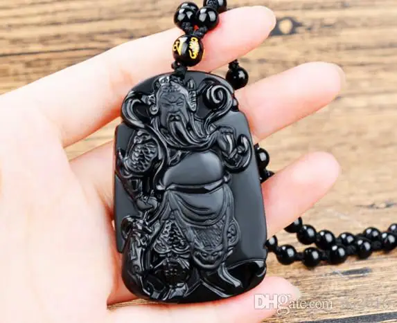 Рождественский подарок кулон из 100% натуральной матовой бумаги Obsidian Kuan Kung|pendant
