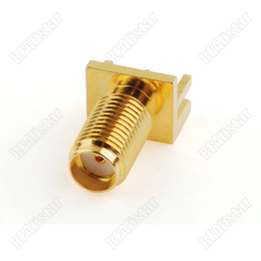 50 шт. SMA женский конец Launch Jack PCB Mount широкий фланец. 062 &quotсредний RF