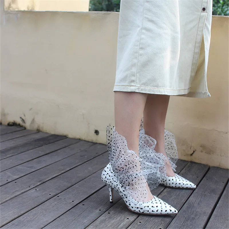 Пикантные женские туфли-лодочки с острым носком Свадебные модельные туфли в