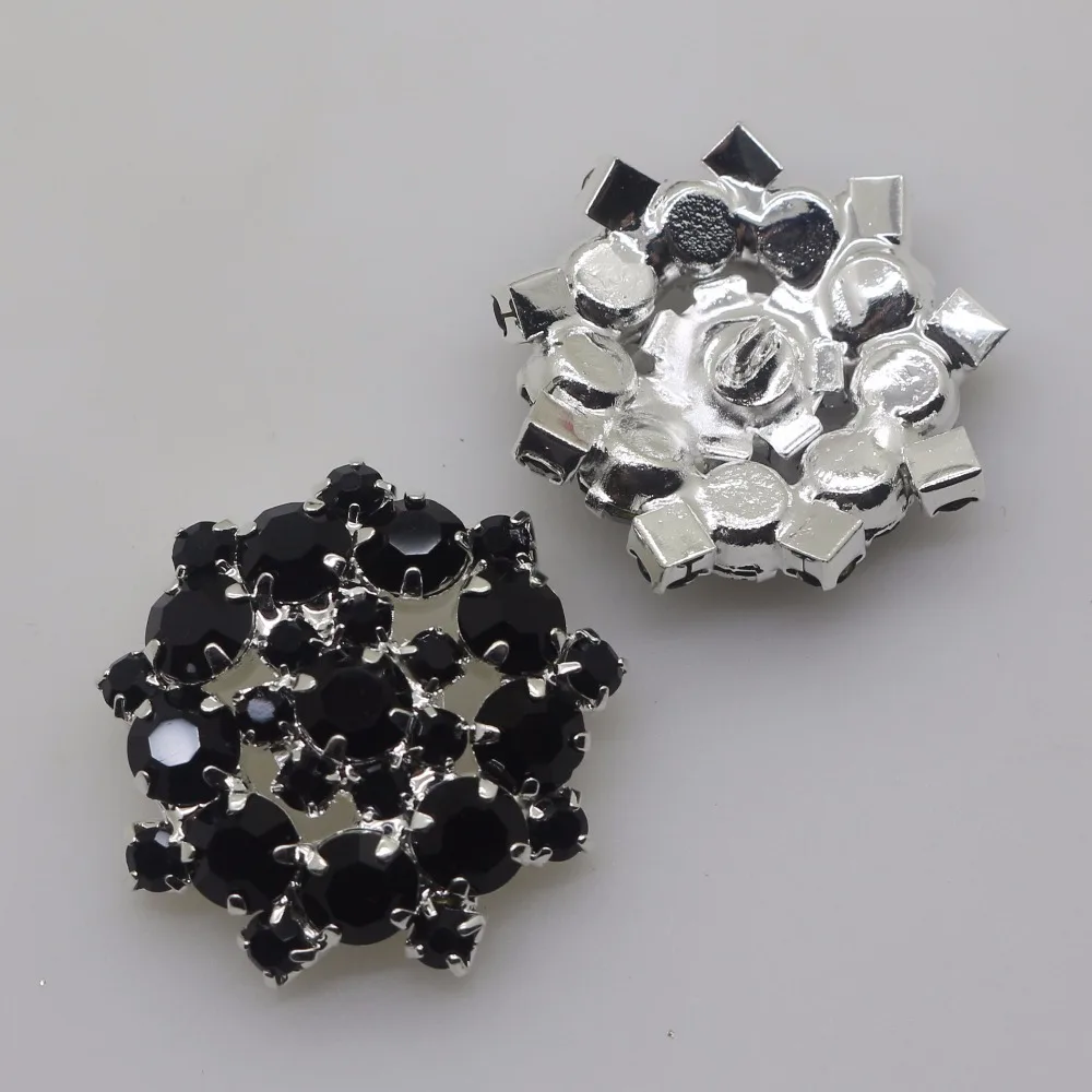 5 шт. металлические пуговицы 23 мм|rhinestone buttons|buttons blackblack rhinestone buttons |
