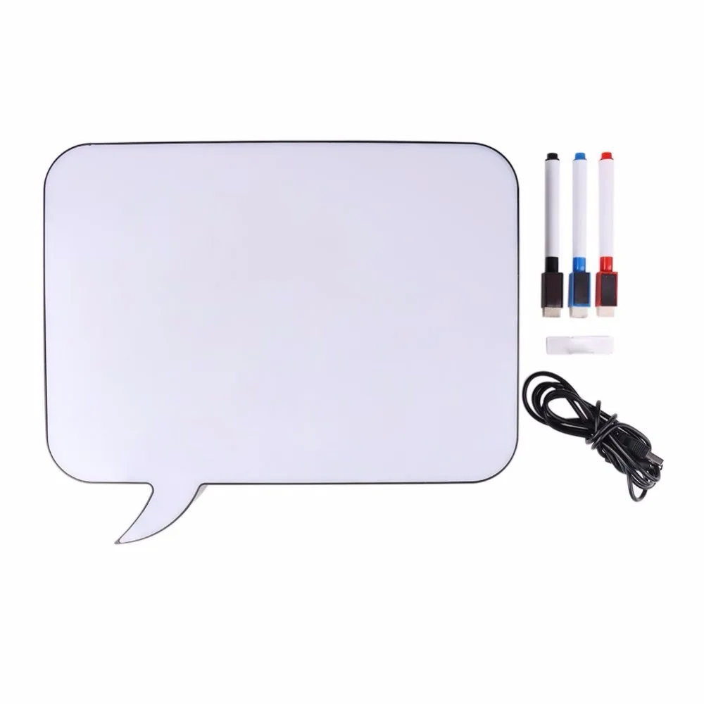 Световая коробка с пузырьками для записей Светодиодная доска рукописного ввода