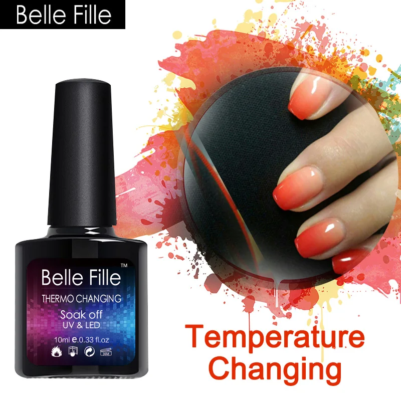 Гель лак для ногтей Belle Fille с горячей сменой длительный срок замачивания УФ лампы