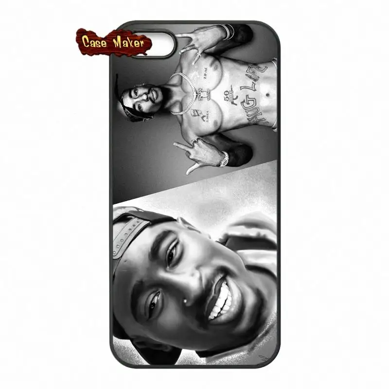 Rap певица 2Pac Тупак Амару Шакур Caes Обложка для iPhone X 4 4S 5 5C SE 6 S 7 8 плюс Galaxy J5 J3 A5 A3 2016 S5