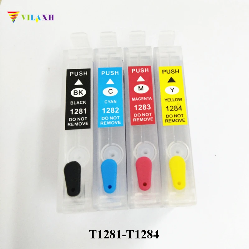 Многоразовый картридж vilaxh T1281 для Epson Stylus SX125 SX130 SX420W SX235W SX440W SX430W SX425W SX435W SX438 SX445W