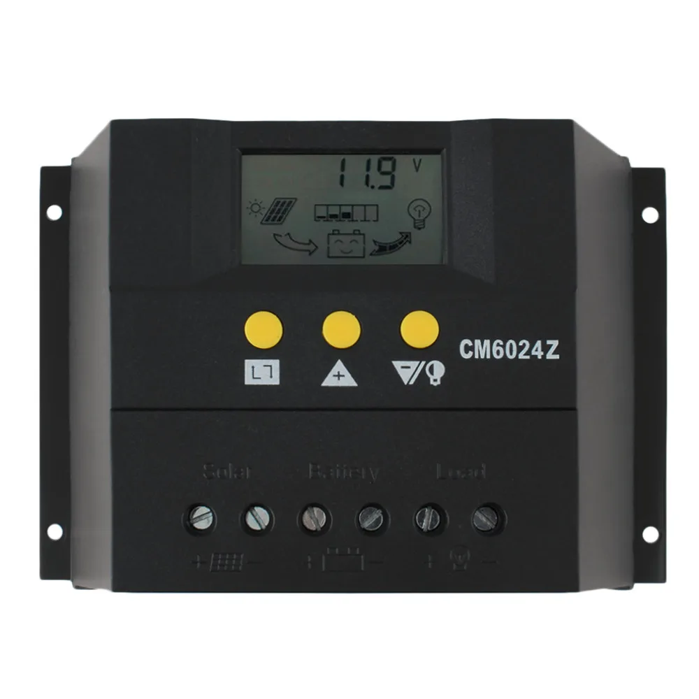 PY6024Z PWM charge mode 60A 12-24V Solar Regulator Charge Controller LCD Genetator Voltage Control | Обустройство дома