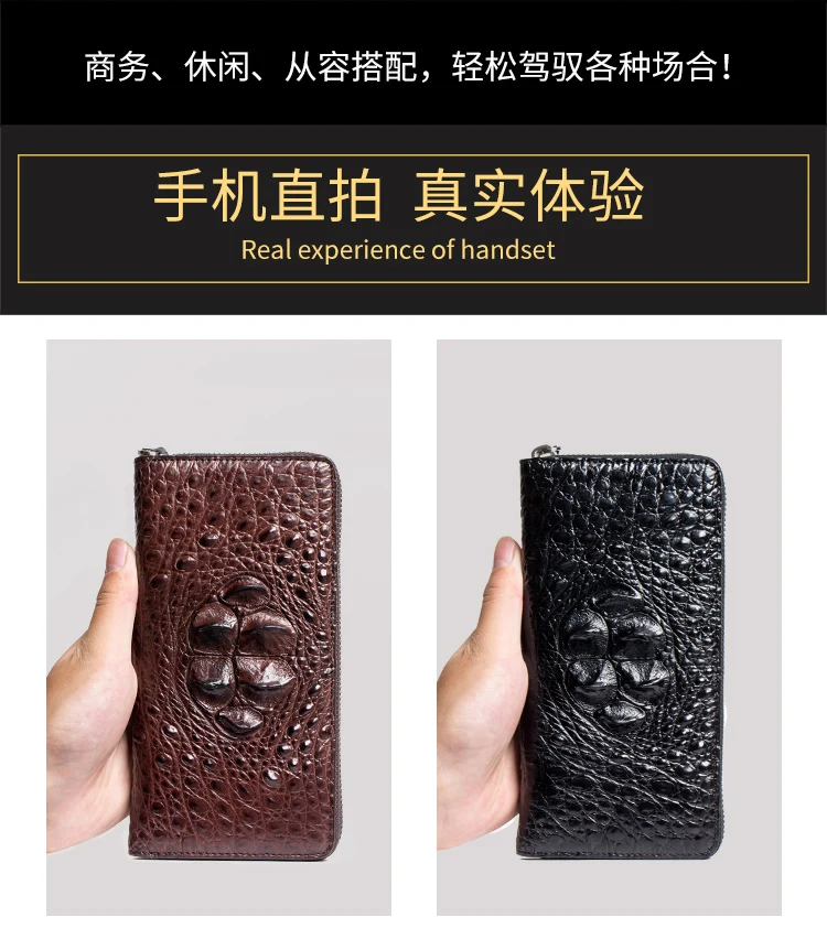 LAMGSIDI, натуральная крокодиловая кожа, клатч, защитный чехол для iphone x, 6, 7, 8 plus, 5S, SE, роскошная, деловая, благородная, многофункциональная сумка