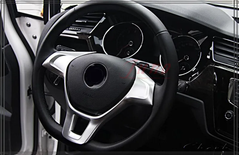 Накладка на руль из АБС пластика матовая накладка для VW Volkswagen Touran 2016 2017