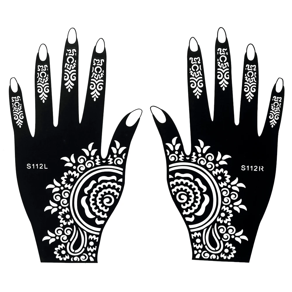 1 пара временные татуировки из искусственной черной хны | Красота и здоровье