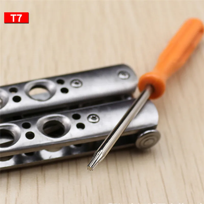 T6 T7 T8 T10 Отвертка безопасности мини-отвертка Torx Бит с 45# стальной ручной инструмент восстановление, открытие отвертки