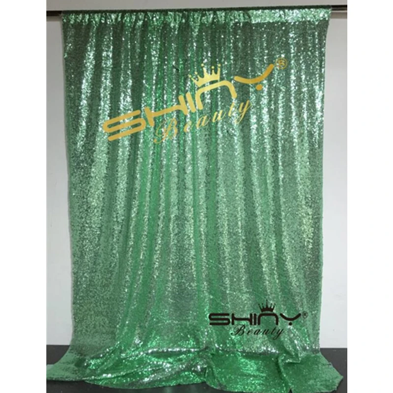 Бирюзовый/зеленый/Золотой/Серебряный занавес с блестками 3x8FT блесток ткань фон
