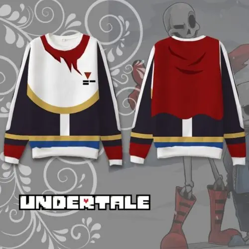 OHCOMICS игра Папирус из андертейл Косплэй хлопковая толстовка с капюшоном зимние