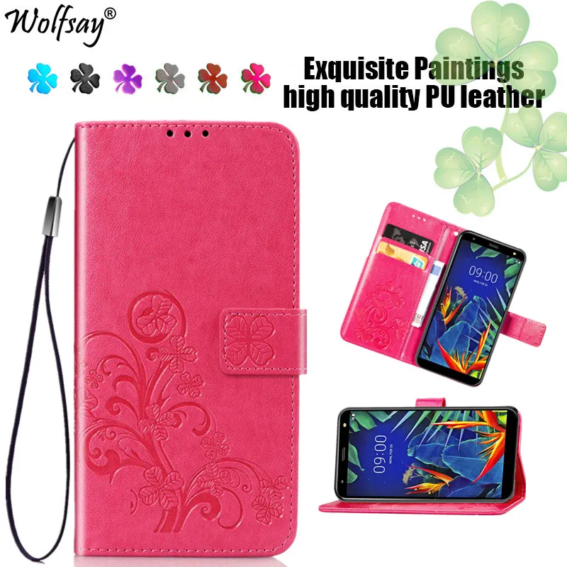 

For Wallet Case LG K40 Case Coque Stylish Leather Flip Case For LG K40 Phone Bag Fashion Cover For LG K40/K12 Plus 2019/X4 2019