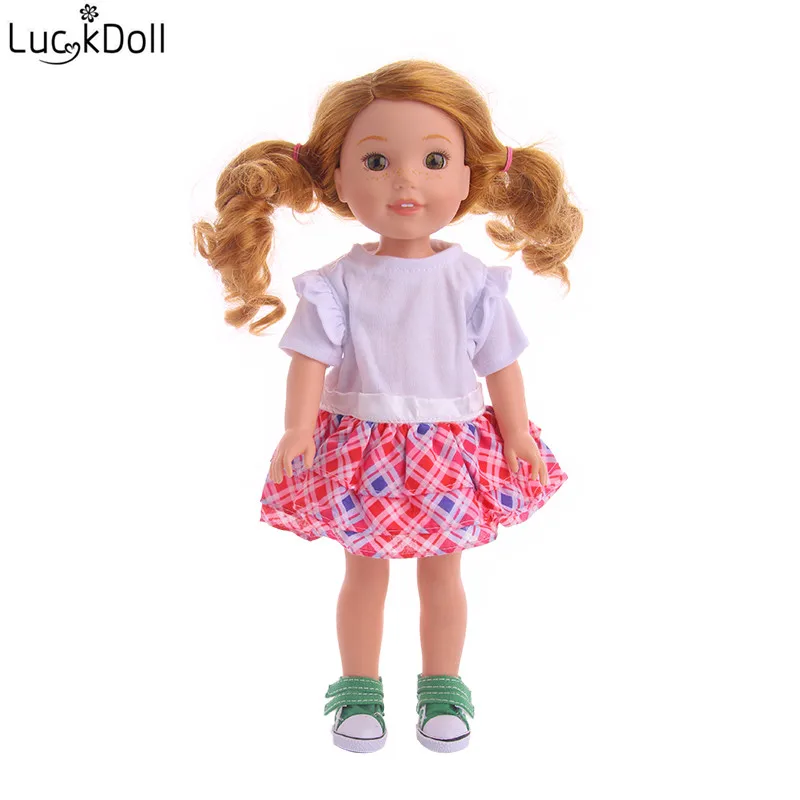 Разнообразный модный костюм одежды для 14 5 дюймовых кукол WellieWishers лучшие