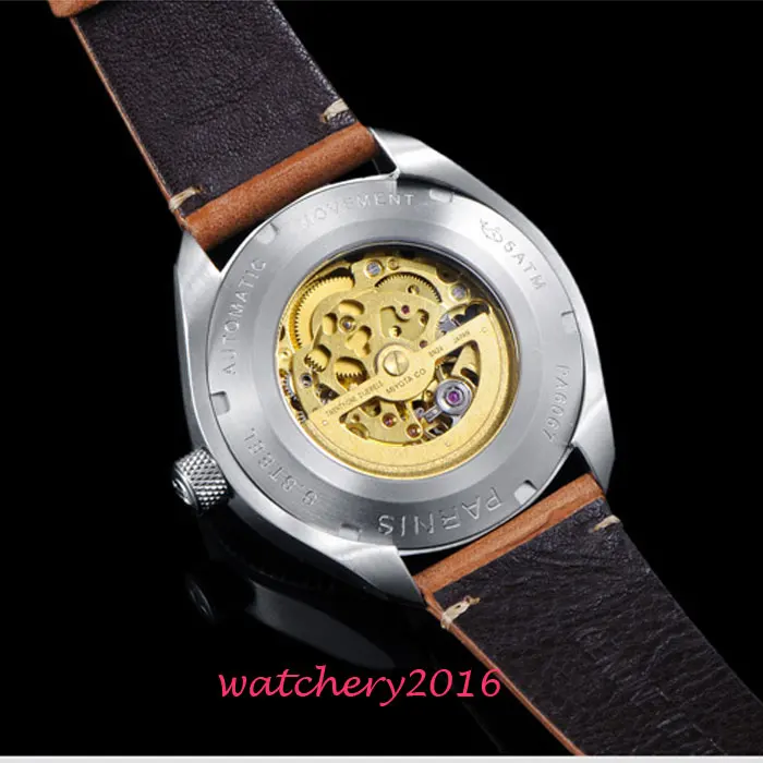 Мужские часы скелетоны из сапфирового стекла 43 мм|watch brand|watch brand menwatch men |