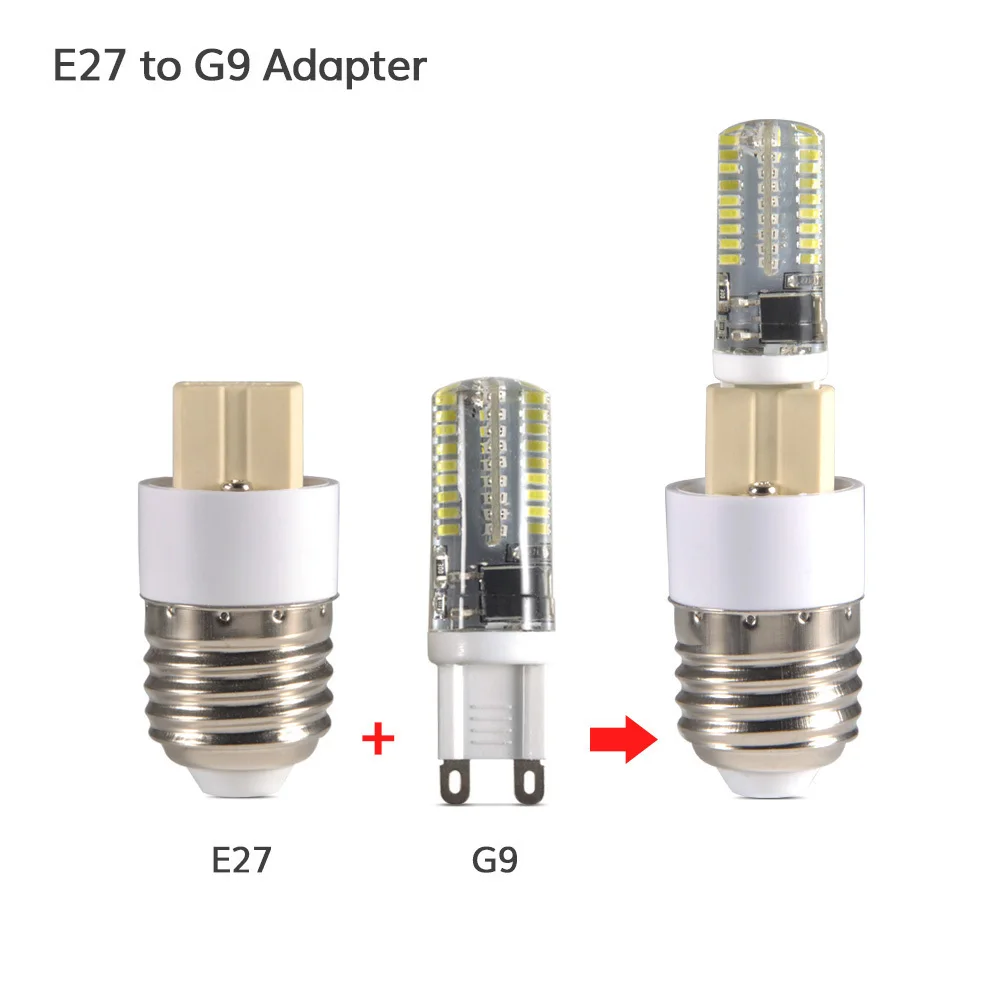 1PCS E27 to G9 Lamp Base Adapter LED Light Holder Converter Socket Conversion Bulbs Screw | Лампы и освещение