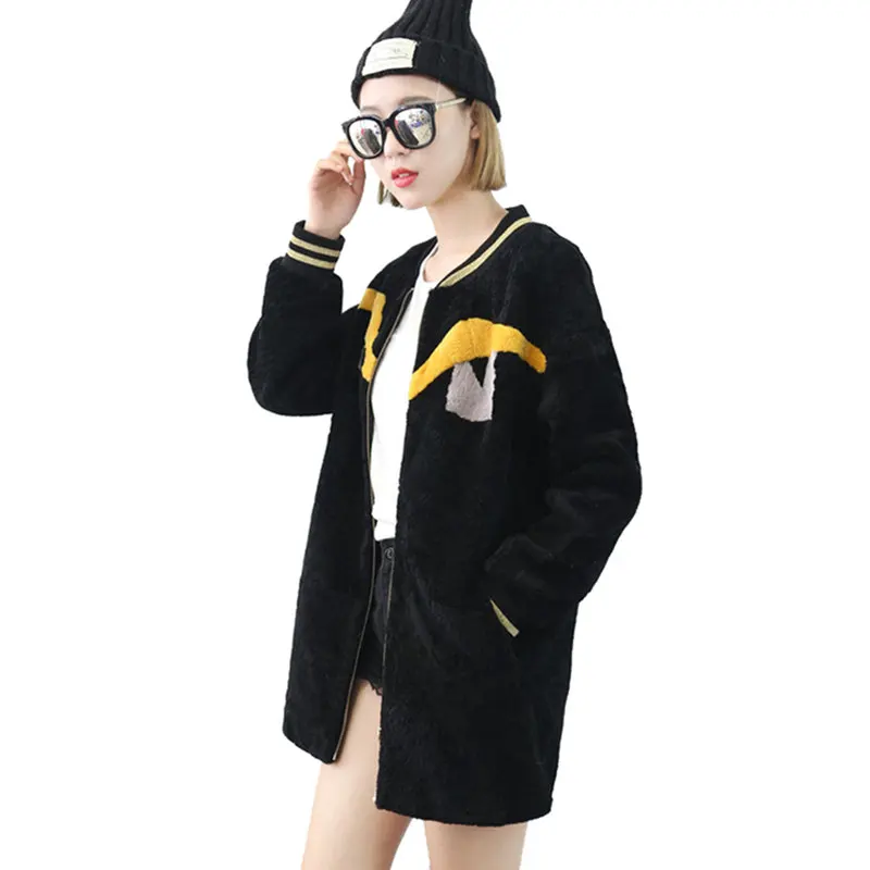 2017 зимнее женское меховое пальто женские теплые куртки с длинным рукавом модное