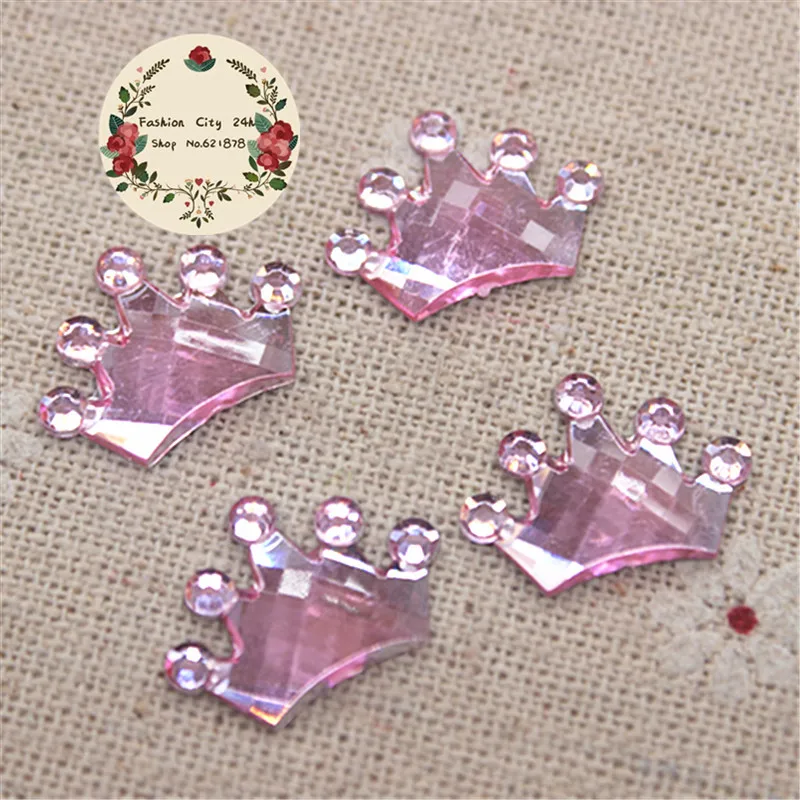 100pcs 14*18mm Kawaii Acrylic Crown Charm DIY Christening Communion Baby Shower decoration scrapbooking | Дом и сад
