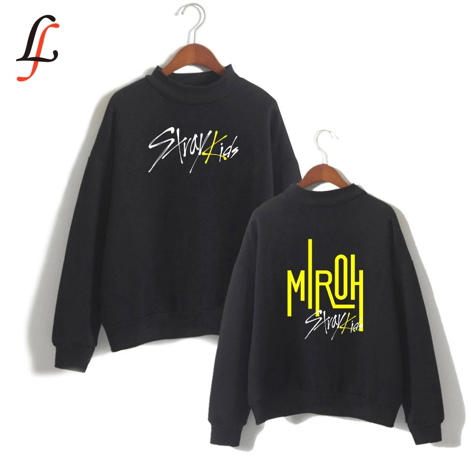 Straykids harajuku/Детские толстовки с капюшоном и высоким воротником Kpop Женская одежда