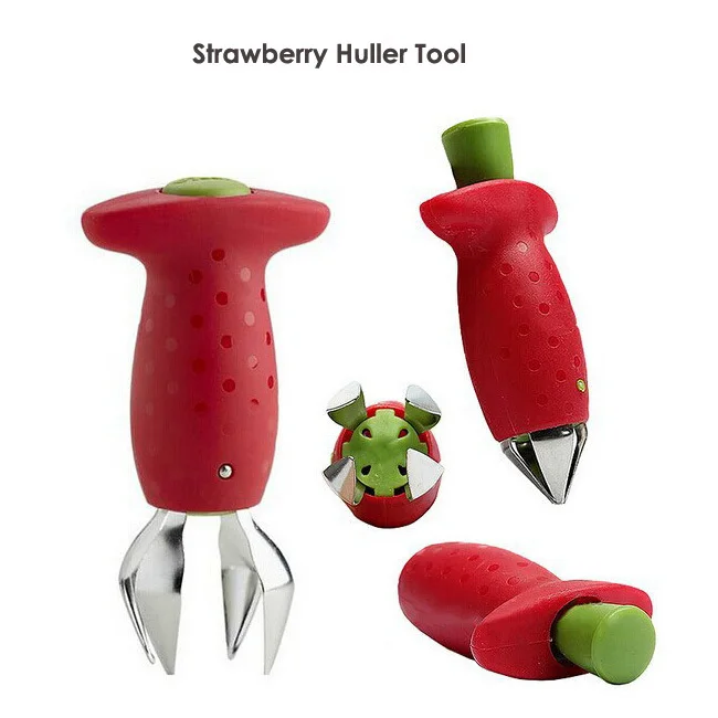 Лидер продаж 2 в 1 нож для нарезки клубники фруктов хороший DIY клубника Кухонные