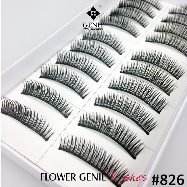 60 пар/лот Mix 6 стили красивые черные полосы накладные ресницы для женщин