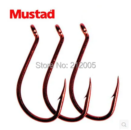 Высокое качество истинный бренд крючки Mustad крючок с зазубринами локтевой или Крючки из углеродистой Сталь бронзовых морских рыболовных крючков
