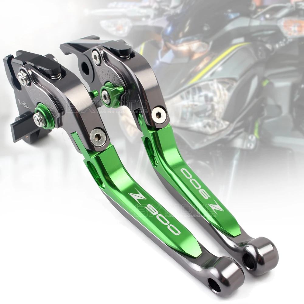 Аксессуары для мотоциклов Kawasaki Z900 Z900 CNC регулируемые Складные Выдвижные тормоза рычаги сцепления логотип Z900