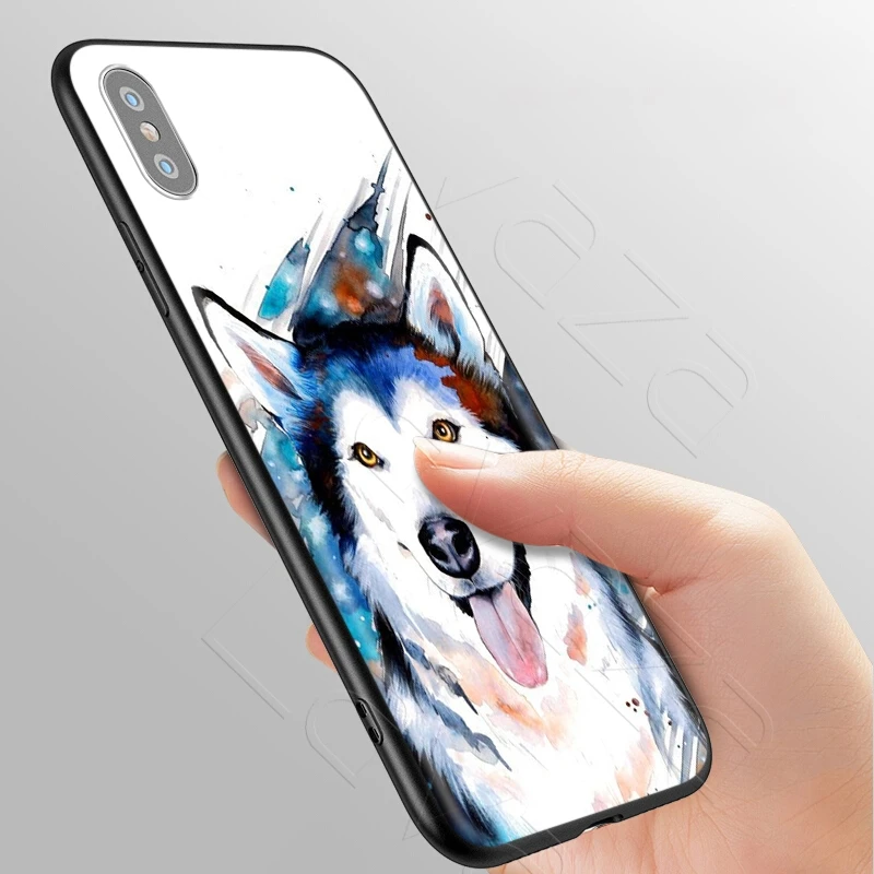 Lavaza Animal Husky Puppy Dog Case for iPhone 11 Pro XS Max XR X 8 7 6 6S Plus 5 5s se |