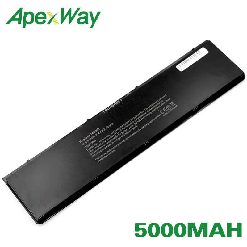 ApexWay 7 4 в 5000 мАч 37Wh батарея 34GKR 451-BBFT 451-BBFY F38HT PFXCR T19VW для Dell Latitude 14 7000 E7440 Touch |
