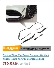 Для Mercedes CLA W117 CLA45 AMG задний разветвитель из углеродного волокна C117 CLA250 CLA260 задний бампер для губ задний разветвитель отделка 2013