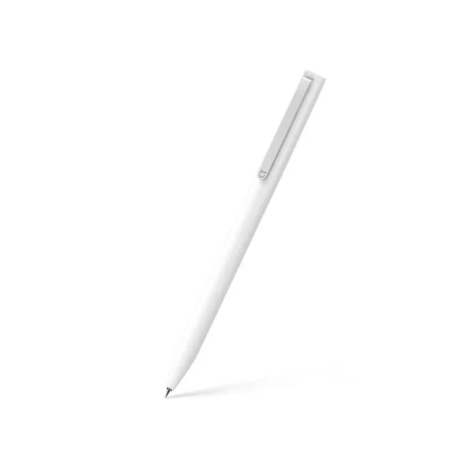 Белый Xiaomi Mijia Sign Pen 9,55 мм PREMEC гладкая швейцарская сменная подписывающая ручка Xiaomi гелевые ручки Mikuni Япония чернила черный Заправка - Цвет: Белый