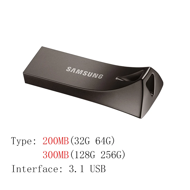 SAMSUNG USB флэш-накопитель 64 Гб/32 128 ГБ флэш-накопитель 128 Гб 64 Гб оперативной памяти, 32 Гб встроенной памяти, 256 GB 300MB Ручка привода 3,1 USB флеш-диск на ключе памяти для телефона - Цвет: BE4