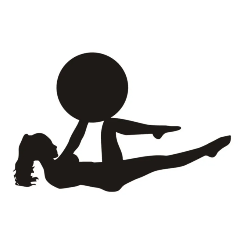 Женский йога виниловые наклейки на стены Стикеры s Plus Съемная Водонепроницаемый