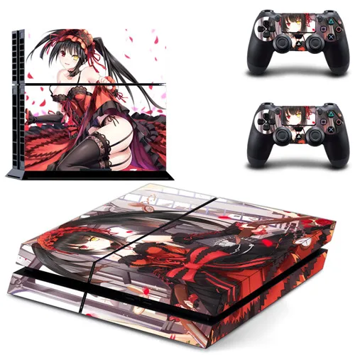 Аниме милая девушка Хацунэ Мику PS4 кожи стикеры Наклейка для sony playstation 4 консоли и 2 контроллеров PS4 кожи Стикеры винил