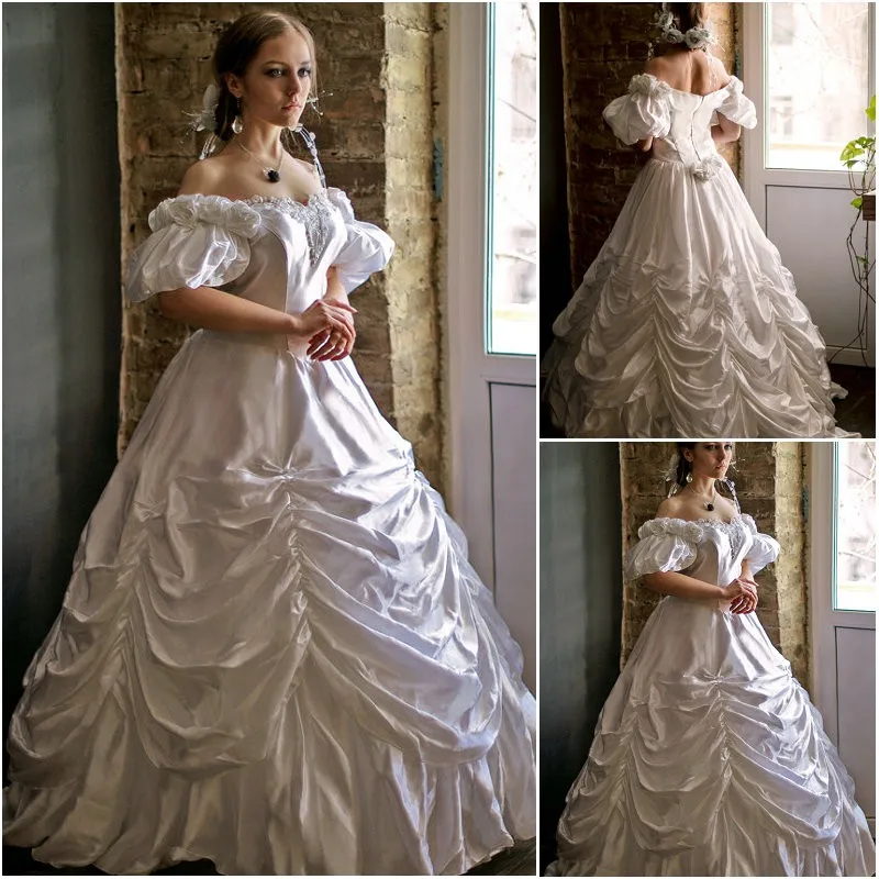 

SC-493 Victorian Gothic/Vintage Dress Halloween Theater dress Custom made