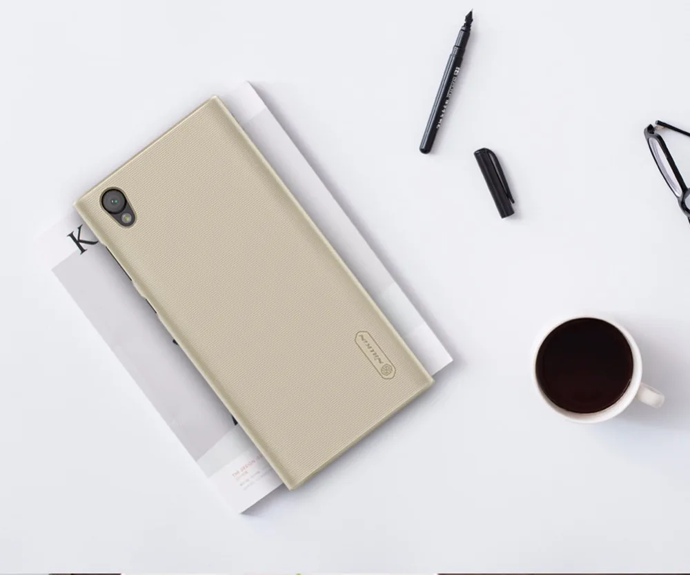 10 шт./лот Nillkin Super Frosted Shield чехол для sony Xperia L1 ПК Жесткий Чехол для Xperia L1 чехол 5,5 дюймов