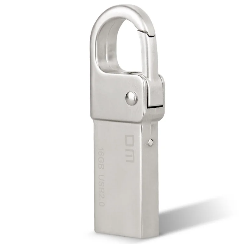 DM PD027 USB флеш-накопитель полностью металлический флеш-накопитель кольцо для ключей Водонепроницаемый U флеш-накопитель 16 ГБ 32 ГБ USB флешки