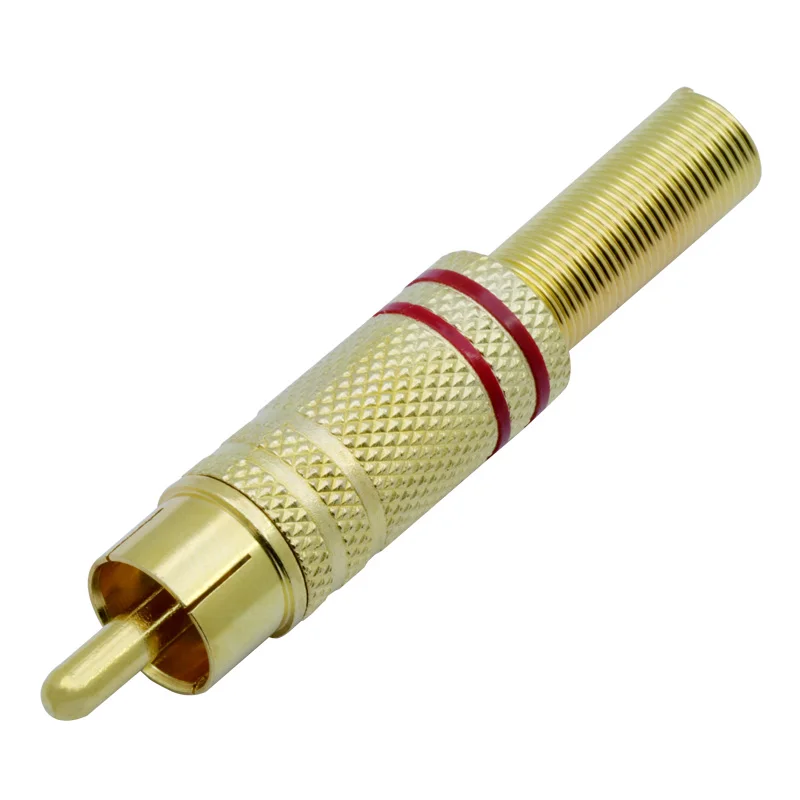 DELUXE супер качество RCA золотая пластина плагин 20 шт./лот оптовая продажа аудио