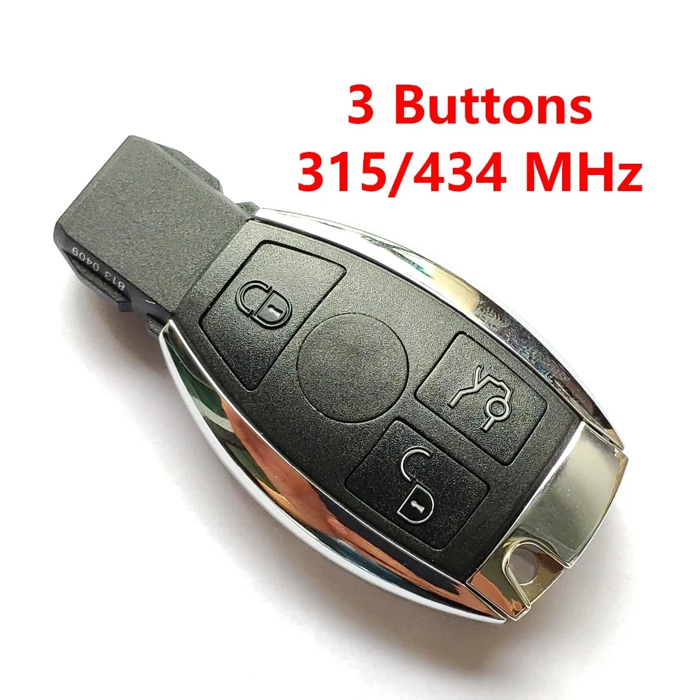 315 434 МГц Ключ дистанционного управления для Mercedes Benz с печатной платой KYDZ и двойной батареей