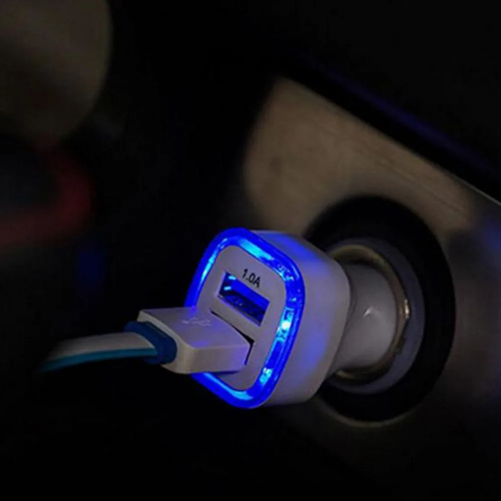 Горячее новое поступление светодиодный двойной USB порт 2.1A быстрое автомобильное зарядное устройство адаптер для iPhone iPad для samsung Galaxy